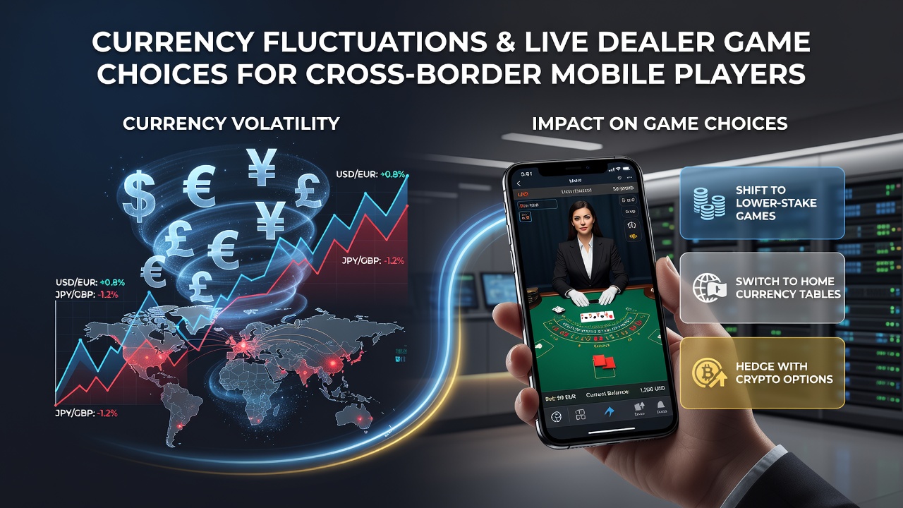 Live dealer roulette table displayed on a mobile device with currency conversion overlay visible