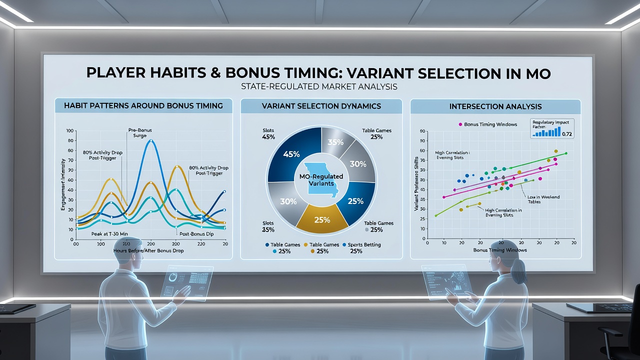 Analytics dashboard displaying poker variant selection trends during bonus activation periods in Midwest states
