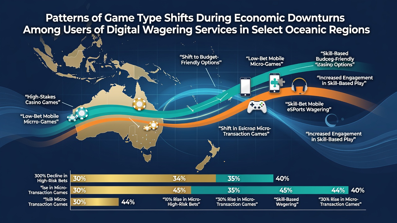 Digital wagering interface showing varied game categories on a mobile screen in an Oceanic market setting