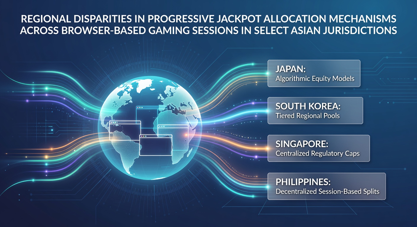 Browser-based gaming interface showing progressive jackpot counters across Asian online casino platforms