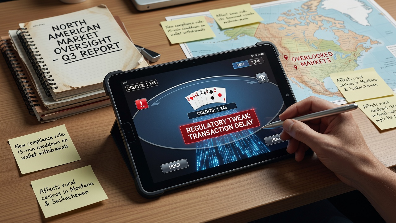 Regulatory adjustments impacting digital wallet transactions for video poker on mobile devices in smaller North American jurisdictions